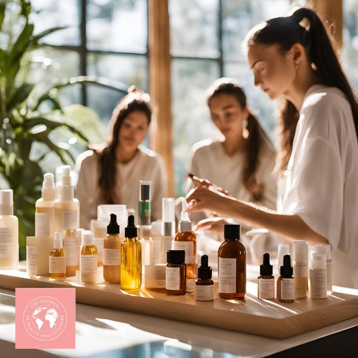 Alliance of Beauty Practitioners 3 Female students studying essential oils