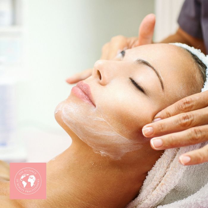 Beauty training accreditation a lady receiving a facial
