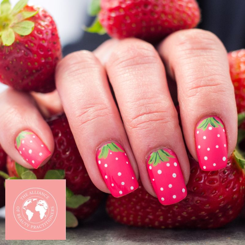 Beauty Course Manuals - Strawberry Nail Art